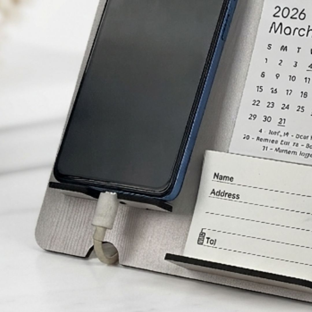 1779691471_5 in 1 Calendar Desk Stand with Clock- 2